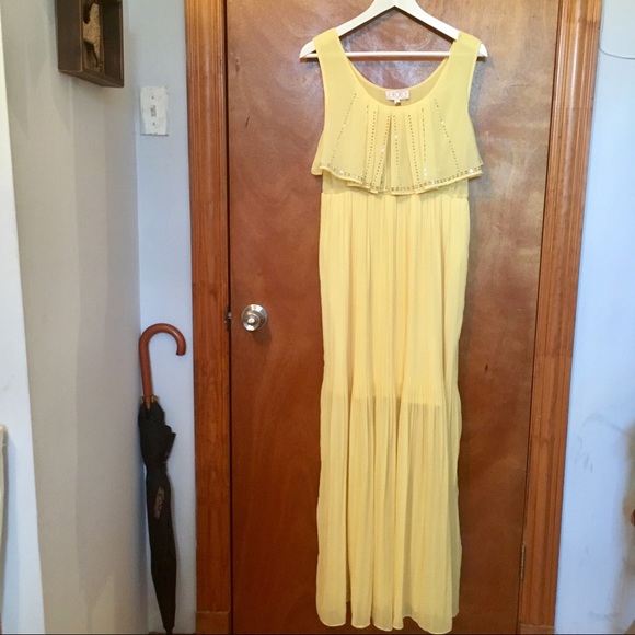 NWT✨CI CI London✨yellow maxi dress - Picture 2 of 7